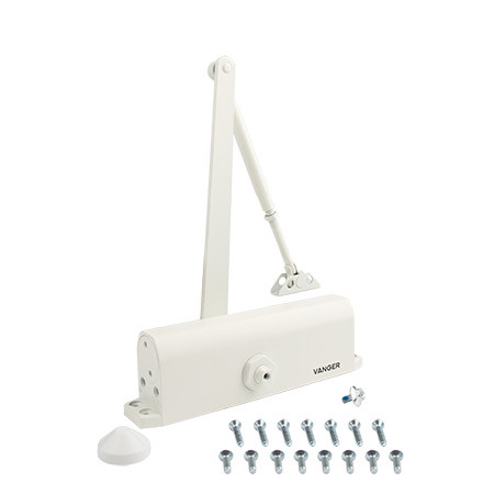 Доводчик дверной VANGER DC-180-W белый (дверь до180кг, t= -40°C)   \10