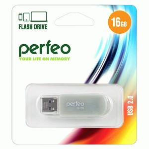 Флэш-диск USB 16GB Perfeo C03 Grey