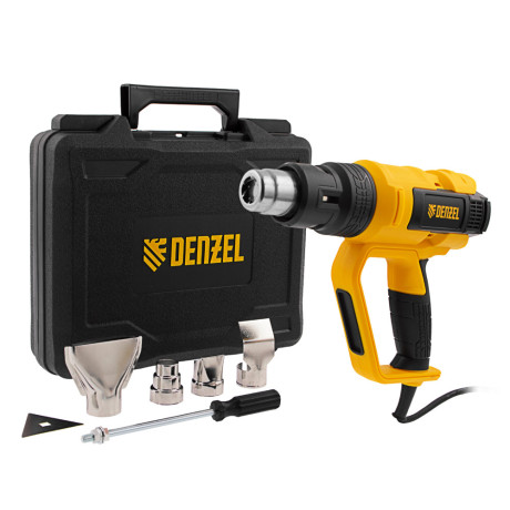 Фен технический HG-2000E, 2000 Вт, 2 режима, LCD дисплей Denzel