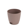 Горшок ФЛИС прикорневой полив 0,7 л какао БШ8427 х24