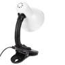 BY Светильник на прищепке, E27, 40 Вт, 230 В, гнущаяся ножка 10 см, шнур 75 см, белый
