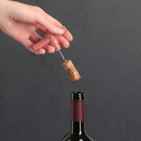 Штопор складной винтовой 10х2см, нерж.сталь, полипропилен