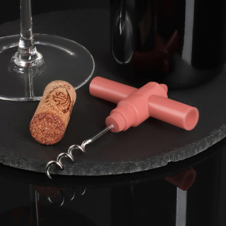 Штопор складной винтовой 10х2см, нерж.сталь, полипропилен