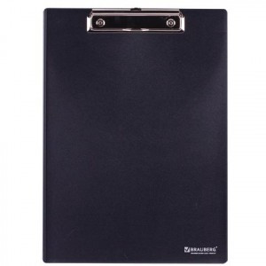 Доска-планшет BRAUBERG "Contract" с верхним прижимом А4, 31*22,5см, пласт. чер., 1,5мм 223491