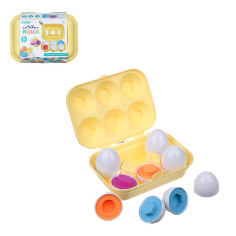 ИГРОЛЕНД Сортер для малышей "Яйца", ABS, PP, 17х12х7см