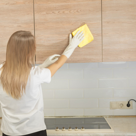 Салфетка универсальная из микрофибры 300 x 300 мм, желтая, Home Palisad