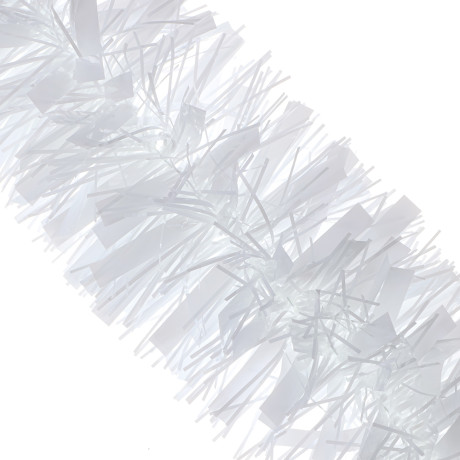 СНОУ БУМ Мишура 10x200см, ПЭТ, белая, 26-333