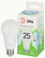 ЭРА GREEN LINE лампа св/д ЛОН E27 A60 25W(2500lm) 4000K 4K A60-25W-840-E27 GL 61x150 67117