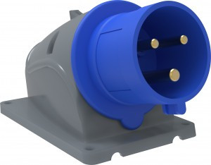 IEK MAGNUM силовая вилка CEE стационарная ССИ-523 32А-6ч/200-250В 2Р+РЕ IP44