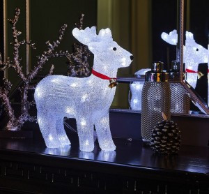 Фигура св/д ULD-M3739-040/STA "Олень" 40LED белый, 37x11x39см, IP20 Uniel