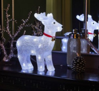 Фигура св/д ULD-M3739-040/STA &quot;Олень&quot; 40LED белый, 37x11x39см, IP20 Uniel