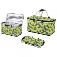 Термосумка складная с алюминиевым каркасом CB-7046-2 зелень, 48*27*24см 107062 Ecos