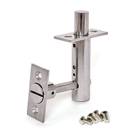 Задвижка торцевая Apecs FL-0360-CR (хром, с лиц.планкой) д/мет.дверей \12 (48)