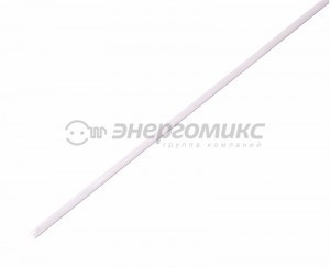 REXANT термоусадка трубка ТУТ 1/0.5 мм белая, цена за 1м(шт), (50!) 20-1001