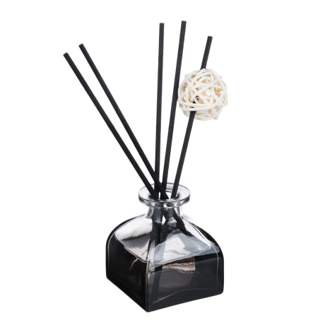 LADECOR Аромадиффузор с палочками,  с декоративным флаконом, 50 мл, роза, белый чай, персик, прованс