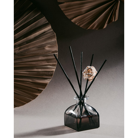 LADECOR Аромадиффузор с палочками,  с декоративным флаконом, 50 мл, роза, белый чай, персик, прованс