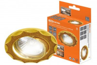 TDM GU5.3 MR16 50W св-к встр 02-07 поворот 12/220В серебр блеск/хром литая сталь (10!) SQ0359-0040