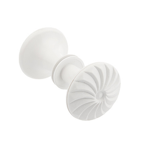 Ручка-кнопка БУ (узоры!) пластмас. (Белый) Воронеж  \10 (80)