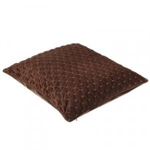 BY COLLECTION Чехол для подушки с кантом, 50х50см, 100% полиэстер, шоколад