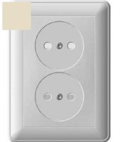 Systeme Electric W59 роз. СУ 2 мест. 16А слон. к. (пл.осн., штор.) РС16-254-28 (12!)