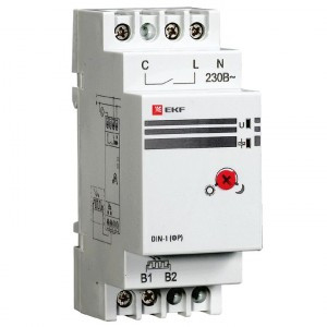 EKF фотореле на DIN-рейку 2-100Лк 25А (3000Вт) с выносным датчиком 2м IP65 fr-din-1-25