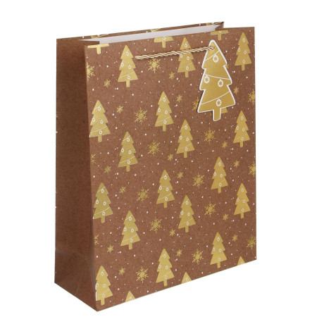 Пакет подарочный тм СНОУ БУМ 26x32x10см, бумага, 4 дизайна, арт.1