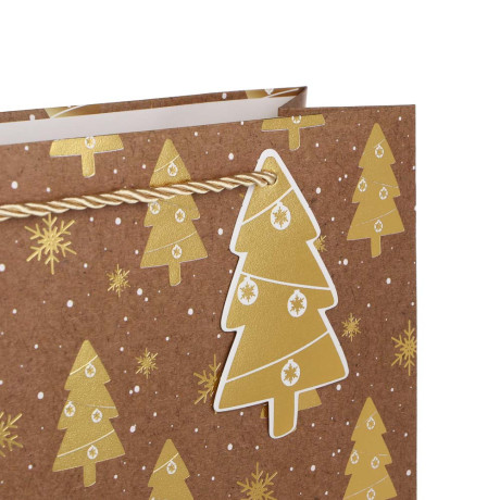 Пакет подарочный тм СНОУ БУМ 26x32x10см, бумага, 4 дизайна, арт.1