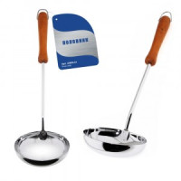 Половник хромированный, ручка деревянная AN50-31 Мультидом