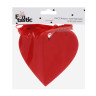 Растяжка гирлянда тм Fntastic "Сердечки" из фетра, на ленте, 3 метра, 10 сердец, красный