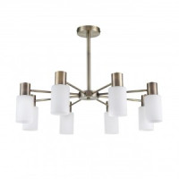 LUMION 8100/8C COMFI LN25 бронза/бел. мет./стекло люстра Е14 8x40W 220V MAVE