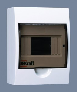 DEKraft бокс (корпус) пластик. ЩРН-П- 6 мод. навесной, IP41 31009DEK