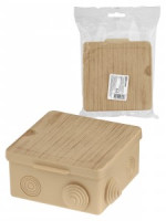 TDM РЭМЗ коробка распред. 100х100х55 ОУ IP54, сосна, с крышкой, 8 входов, инд.штрих (18) SQ1401-0713