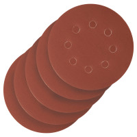 Круг абразивный на ворсовой подложке под &quot;липучку&quot;, перфорированный, P 500, 125 мм, 5 шт Сибртех