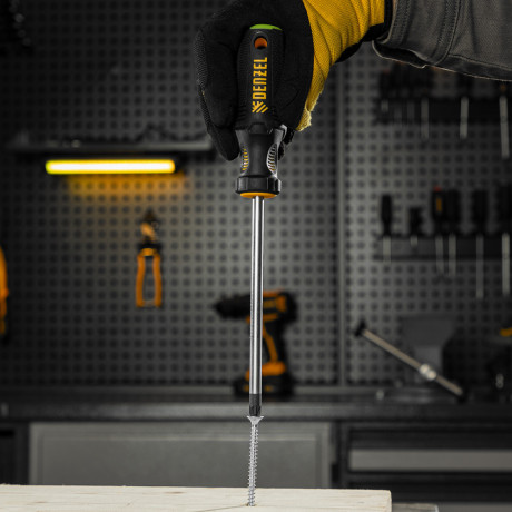 Отвертка PZ3x150 мм, CrV, трехкомпонентная рукоятка Denzel