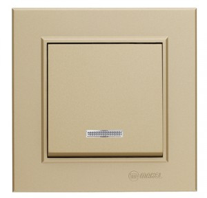 Makel Karea выкл. СУ 1 кл. латунь (инд.) 56057021