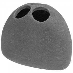 Держатель(стакан с отверстиями)для зубных щеток Гранит,полистоун,106581/ Рыжий кот