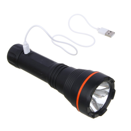 ЕРМАК Фонарь рабочий, XPE+7LED, 4 режима, 600мАч, пластик, 165х55х55 мм, зарядка USB