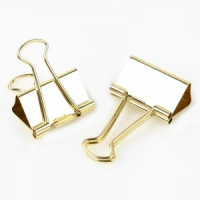 Зажим для бумаг Attache Selection, 32мм, золотые, 12 шт,пласт.уп. 878649