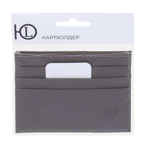 ЮL Нордстан Кардхолдер для карт и купюр на 7 слотов, нат.кожа, 10.1х7,5см, 3 цвета, КЖ24-41