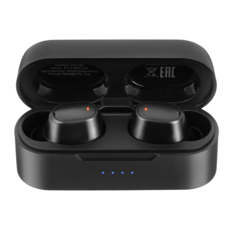 BY Наушники беспроводные TWS Prism, внутриканальные, 30/300 мАч, BT5.3, черный