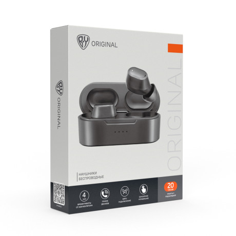 BY Наушники беспроводные TWS Prism, внутриканальные, 30/300 мАч, BT5.3, черный