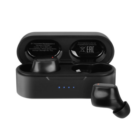 BY Наушники беспроводные TWS Prism, внутриканальные, 30/300 мАч, BT5.3, черный