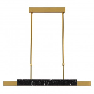 ODEON LIGHT 4361/25L MIDCENT ODL24  черн мрамор/бронз/акрил подвес IP20 LED 25W 3000K 220V MARMI