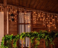 Гирлянда-бахрома ул. ULD-B3010-200/SWK 200LED тепл.бел 3м/32нити макс 70см, 9W соед.6мод IP67 Uniel