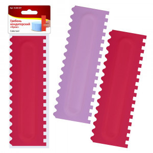 Шпатель кондитерский Крем 22,4x7,3x1см 2 дизайна (кратность 3шт!!!)пластик VL80-347 Мультидом