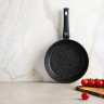 SATOSHI Оникс Сковорода литая d26см, антипригарное покрытие "мрамор", съемная ручка, индукция