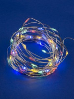 Гирлянда-нить (бат) Роса ULD-S0500-050/SCB/2AA 50LED разноцв. 5м (2xAA) медн.провод IP20 Uniel