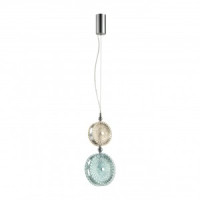 ODEON LIGHT 5416/13LD L-VISION ODL_EX23 52 хром/желт/голуб стекло Подвес LED 13W 4000K CARAMELLA