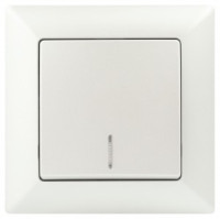 ЭРА Intro Solo выкл. СУ, 1 кл, инд., 10A, перламутр, 250В, IP20, 4-102-06 2802