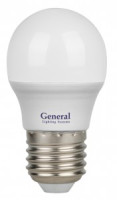 General Шар P45 E27 20W(1270lm) 6500K 6K 45x80 пластик/алюм GLDEN-G45F-20-230-E27-6500 661487